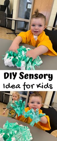 Colorful DIY shaving cream watercolor craft for kids - an awesome sensory play experience with any color. A fun opportunity tp teach kids about primary colors and combinations