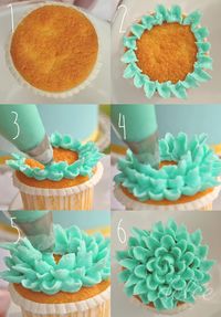 Flower Buttercream Cupcakes Tutorial