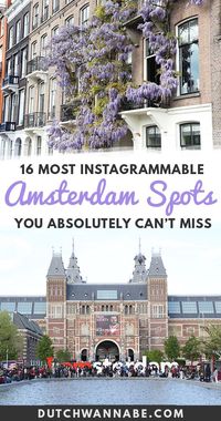 The ultimate photo location guide to Amsterdam! Find out the most Instagrammable Amsterdam photo spots that you must visit during your Amsterdam city break! From the gingerbread houses on the Dam to the obscure gardens - this guide places every photogenic spot on the map...  amsterdam photo spots, instagrammable amsterdam, what to see in amsterdam, amsterdam travel, netherlands travel, amsterdam travel inspiration #amsterdam #travel #traveltips #europe #instagram #travelphotography via @dutchw