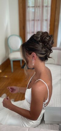 Bridal/ special occasion updo inspired by kim kardashians met gala look in 2023. On site hair and make up based in northern michigan.