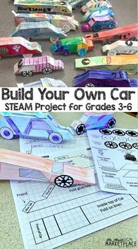 Test Track: A STEAM Project Based Learning Experience - Let your 3rd, 4th, 5th, and 6th grade students integrate math, science, art, and engineering with this fun and engaging resource! Students will get a $29,000 budget to make the fastest car. Great for your STEM or STEAM lessons. Students must design, put together the car, track modifications, note money spent, and reflect on the process. {third, fourth, fifth, sixth graders} #MrMault