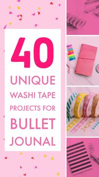 40 Creative Bullet Journal Washi Tape Ideas