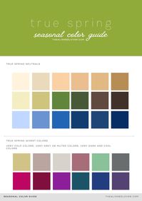 Guide to the True Spring Seasonal Color Palette | The Aligned Lover