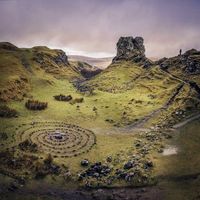 The Fairy Glen a very unique area of the Isle of Skye, Scotland