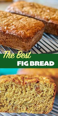 If you're looking for fig recipes, this moist fig bread is it! With flavors like cardamom, cinnamon, and cloves, it has to be good! #figbread #figcake #figrecipes #hildaskitchenblog