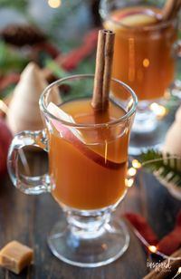 Spiked Caramel Apple Cider Tea