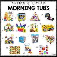 Jodi Southard on Instagram: “Morning Tubs are one of the staples in my classroom. Here are some of my favorite items to put in Morning Tubs. They are also great for…”