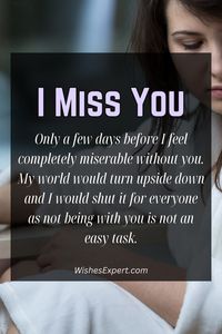 Show your love and longing with heartfelt I miss you boyfriend quotes and messages. These touching words perfectly express your feelings and keep the bond strong, even when you're apart.