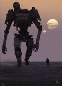 ArtStation - Sunset Robot, Miguel Iglesias