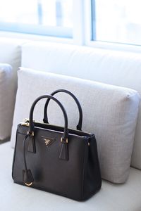 Prada Saffiano Double Zip Tote