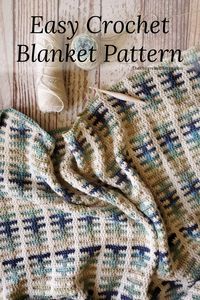 The Lake Effect Throw crochet pattern features a simple mosaic crochet design that is easy to make and looks stunning. Crochet colorwork doesn't have to be complicated!