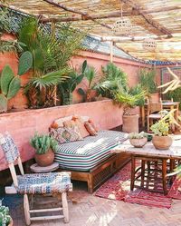 Ibiza tuin ideeën bohemian