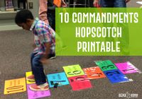 10 Commandments Hopscotch Printable – Deeper KidMin