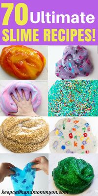 70 Ultimate Slime Recipes! Slime Recipe, How To Make Slime, Sensory Activities For Toddlers, Fine Motor, Motor Skills, Sensory Activities For Preschoolers