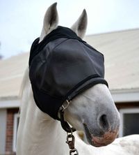 The Absorbine Ultrashield fly mask without ears is designed to provide maximum protection for your horse's face and eyes from flies and biting insects as well as the sun's harmful rays.. These masks are constructed with tear-resistant Rip-Shield material and made to last.