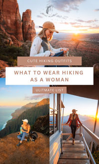 Hiking is one of the most rewarding outdoor activities and I want to help you get out there and hit the trails! One of the basics to planning a hiking adventure is knowing what clothing and shoes to wear. You don’t need a bunch of fancy gear to enjoy hiking, but comfort and safety are important factors to consider. You will need to be prepared for the conditions and potentially changing weather patterns. I’ll be covering all of that and more in this guide on what to wear hiking as a woman! [hiking fits, hiking outfits, hiking aesthetic, camping fits, camping outfits, camping aesthetic, hiking outfit women, hiking outfit spring, hiking outfit summer, cute hiking outfit summer, cute hiking outfit]