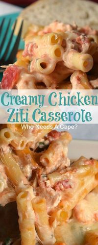 Bring Creamy Chicken Ziti Casserole to the dinner table, you’ll get rave reviews. Loaded with diced tomatoes, spinach and cheese, it is delish! Sponsored Partnership #HuntsHolidayHappiness