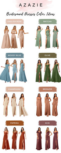 Explore more color for your wedding on Azazie. Find colors that complement your wedding palette or mix n' match with 70+ specific colors.