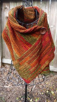 Ravelry: Buttoned Wrap pattern by Paula Marshall