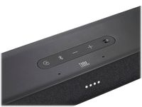 Enhance your home audio setup with this JBL LINK BAR soundbar. The three HDMI ports and HDMI ARC port create a 4K entertainment hub for immersive gaming or streaming, while built-in Android TV and Google Assistant support voice-activated controls for added convenience. This Bluetooth JBL LINK BAR soundbar uses a single cable to connect to your TV for a hassle-free connection.