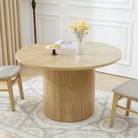 Ebern Designs Cuji 47'' Round Pedestal Dining Table & Reviews | Wayfair