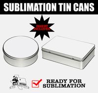 "Enhance your sublimation puzzles with our customizable Tin Cans, available in round or rectangle shapes with printable metal inserts."