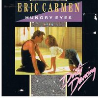 The full drum sheet music for "Hungry Eyes" by Eric Carmen from the album Dirty Dancing (1987).