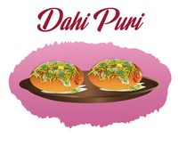 Dahi puri is the famous Indian street food. Enjoy the essence of this yummy food with this illustration. Check out my blog for more illustrations like this.