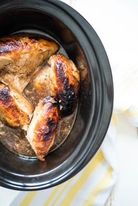 5-Ingredient Slow Cooker Garlic Balsamic Chicken