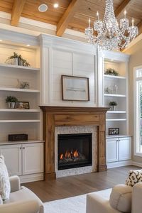 fireplace built in