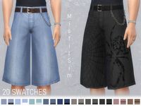 The Sims Resource - Baggy Jorts for male version 2