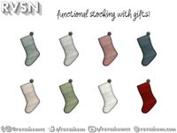 The Sims Resource - Up To Snow Good Functional Stocking - TSR Exclusive Mod