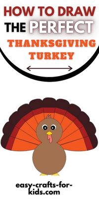 This cute easy turkey drawing for kids is super easy with my step by step instructions. You can learn how to draw a turkey easily with my tutorial. Suitable for kids and adults.