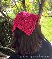 Free Crochet Pattern: Bobble Kerchief - Pattern Paradise