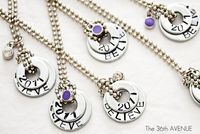 Washer necklaces (instead of stamps use sharpies and bake??) I am so all over this!!  :o)