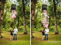 gender reveal- Love this!! Could make an indoor pinata if a tree that tall isnt avaiable. Have the store stuff w/ pink or blue candies :)