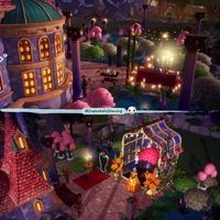 I go so touched by The Best's quests that  decided to keep his items near 🥹❤️The fancy dinner table and the greenhouse on each side of the castle 🥹❤️