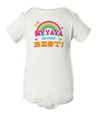 White 'My Yaya is the Best' Bodysuit - Infant by INKtastic #zulily #zulilyfinds #Yaya #grandkids