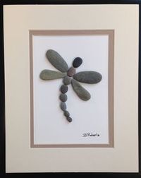 Dragonfly Pebble Art