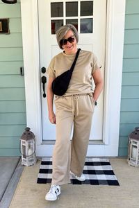 2-piece outfit sweatsuit. Perfect for running errands, traveling  anytime!   Follow my shop @Karinskottage on the @shop.LTK app to shop this post and get my exclusive app-only content!  #liketkit #LTKStyleTip #LTKFindsUnder100 @shop.ltk https://liketk.it/4J9hF