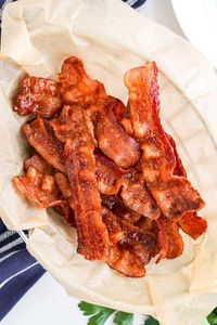 Air Fryer Bacon is fast, easy to clean up and you get perfectly crispy and evenly cooked bacon every time. It's the best way to cook bacon!