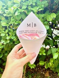 DIY Petal Cone Paper Cone Wedding Toss Confetti Toss - Etsy