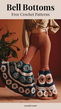 Bell bottoms crochet patterns: Explore 7 free designs to create your own trendy and stylish crochet bell bottoms. These unique patterns will help you craft fashionable, handmade pieces perfect for any season!