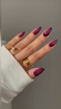 Plum wine aura nails #nailsofinstagram #nailpolishideas #art #automne #fall #fashion #style #nailstagram #nailsoftheday #plum #wine #winter #ideas #inspiration