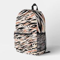 Animal Pattern Printed Backpack