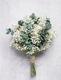 Preserved white Baby breath with preserved Eucalyptus wedding bouquet,  Boho Bouquet. Can be used as a bridal, taufe, baptism bouquet.  Size 25-30 cm  You can also buy boutonnieres for this wedding bouquet https://www.etsy.com/de-en/listing/1623599056/wedding-buttonhole-eucalyptus-buttonhole?click_key=03f8af72bc861236a08cba19f592455f5399150a%3A1623599056&click_sum=be3298d4&ref=related-2&pro=1 hair clips for this set https://www.etsy.com/de-en/listing/1534451391/wedding-hair-pins-hair-clips-gypsophila?click_key=7f44434fae0b6960947e099e7b4fd4dde915f83e%3A1534451391&click_sum=fab2ec14&ref=shop_home_active_19&pro=1 Estimated delivery times: Germany 1-2 days. Parcels within EUROPEAN UNION UPS standard service 3-5 business days. All parcels to United States and Canada will be delivered via UPS 6