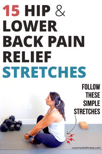 Experiencing tight hips and lower back tension that won't go away, I have the perfect routine for you. This hip stretching routine includes 15 hip and lower back stretches to release tightness quickly and help you relieve lower back pain and hip tightness quickly. It's 15 minutes and you will get long-lasting relief.