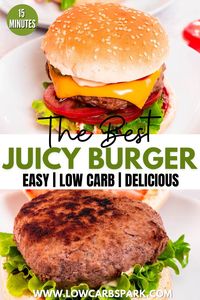 Ready in just 15 minutes and made using only 6 ingredients, this is the best juicy burger recipe that you will ever try. You can make it to our preferences by reducing the ingredients or adding what we like.rn