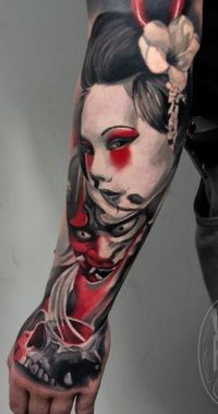 <<Check out more Geisha tattoos #tattoomenow #tattooideas #tattoodesigns #tattoos #geisha #japanese