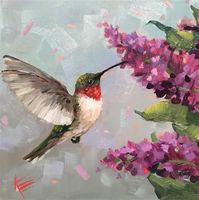 Krista Eaton Gallery of Original Fine Art | Nature art painting, Painting art projects, Hummingbird painting